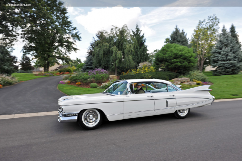 shown are representations of the 1959 Cadillac Series Sixty Special ...