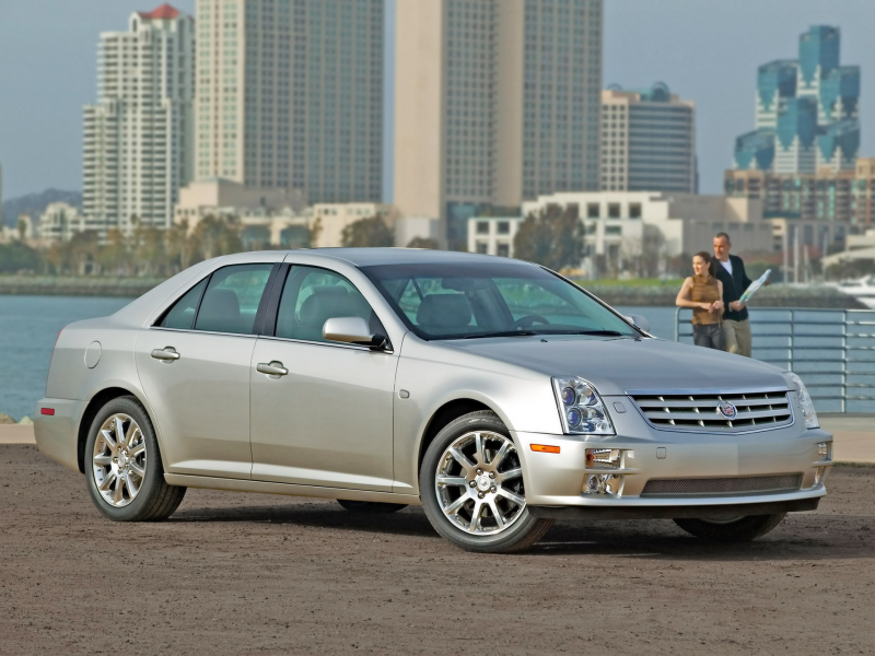 2005 Cadillac STS - Side Angle - Water - 1920x1440 Wallpaper
