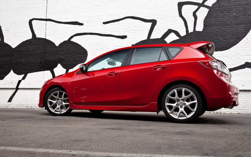 2012 mazda mazdaspeed 3 touring rear left side view