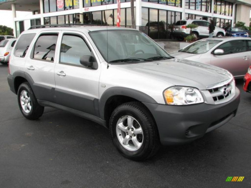 SILVER 2005 Mazda Tribute i with Grey seats