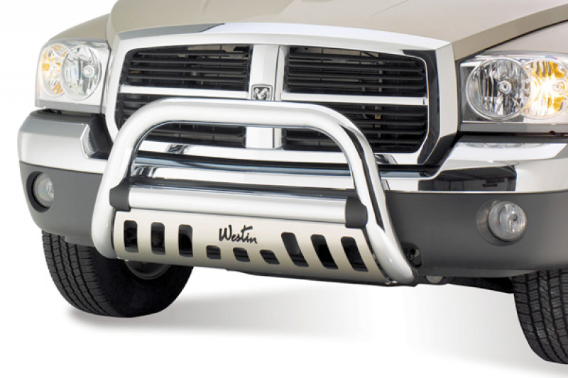 ... your exact vehicle! Westin® - 3" Ultimate Chrome Bull Bar -Installed