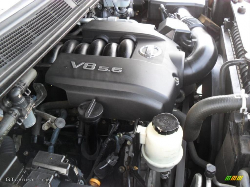 2004 Nissan Titan XE Crew Cab 5.6 Liter DOHC 32 Valve V8 Engine Photo ...