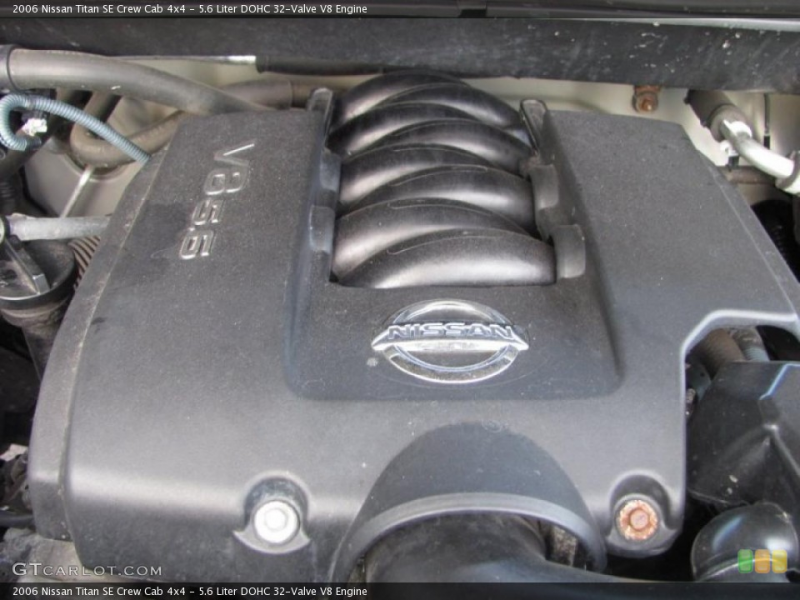 Liter DOHC 32-Valve V8 Engine on the 2006 Nissan Titan SE Crew Cab ...