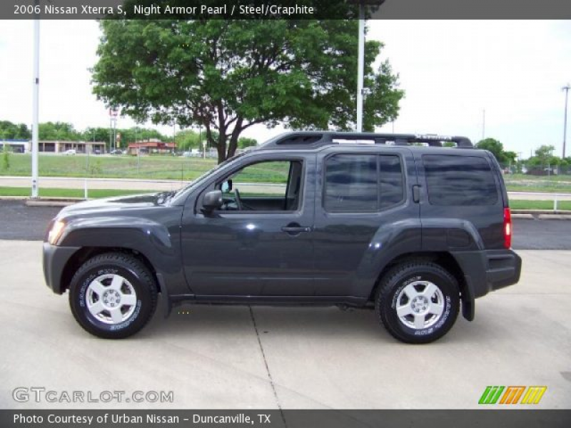 2006 Nissan Xterra S in Night Armor Pearl. Click to see large photo.