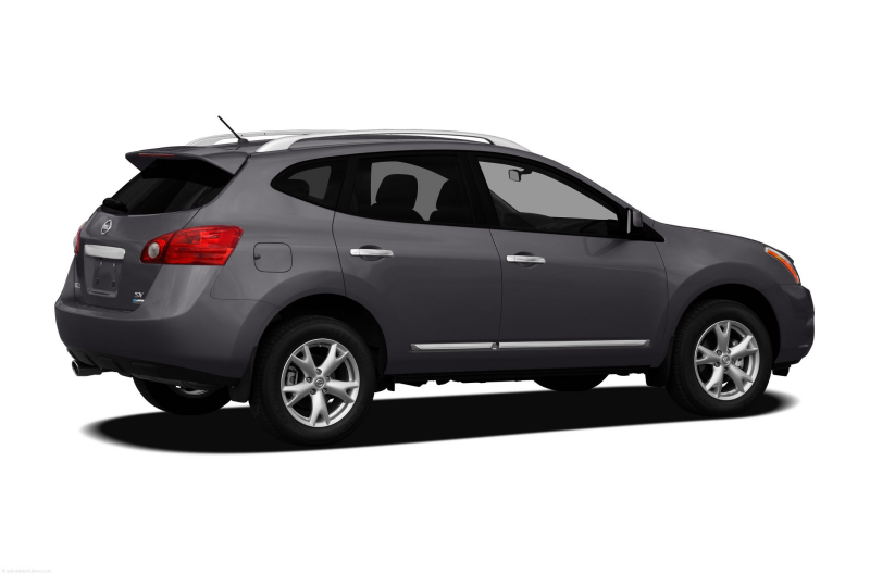 2011 Nissan Rogue SUV S 4dr Front wheel Drive Exterior Back Side View