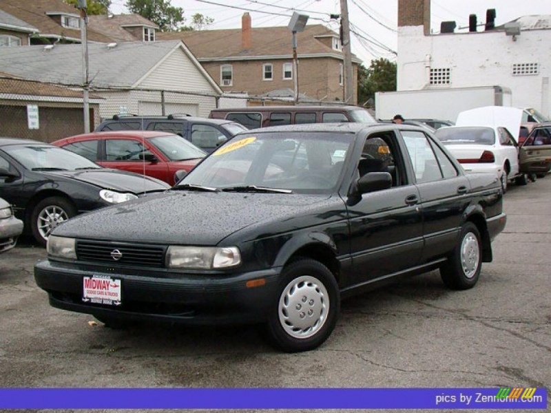 Black 1994 Nissan Sentra with Gray Cloth seats