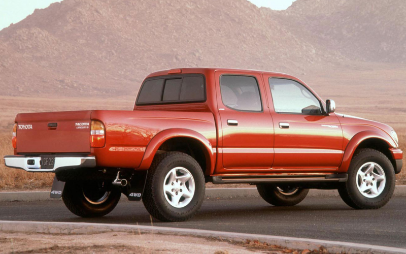 2002 Toyota Tacoma Double Cab Rear Side View