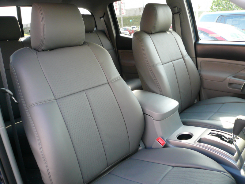 2007-2013 TOYOTA TUNDRA CREWMAX - Gray - Clazzio Leather Seat Covers