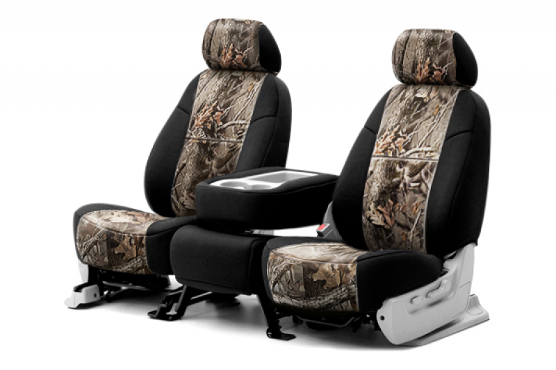 ... RealTree™ Camouflage Custom Hardwoods Seat Covers with Black Sides