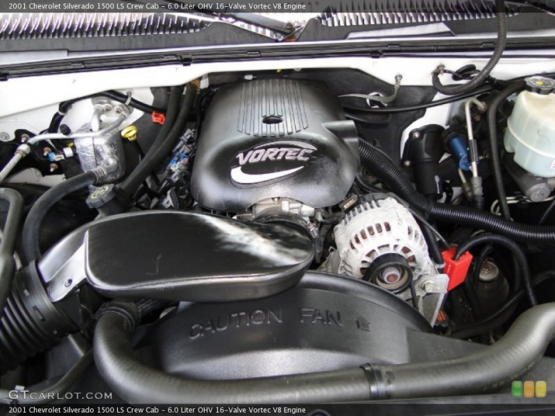 Liter OHV 16-Valve Vortec V8 2001 Chevrolet Silverado 1500 Engine