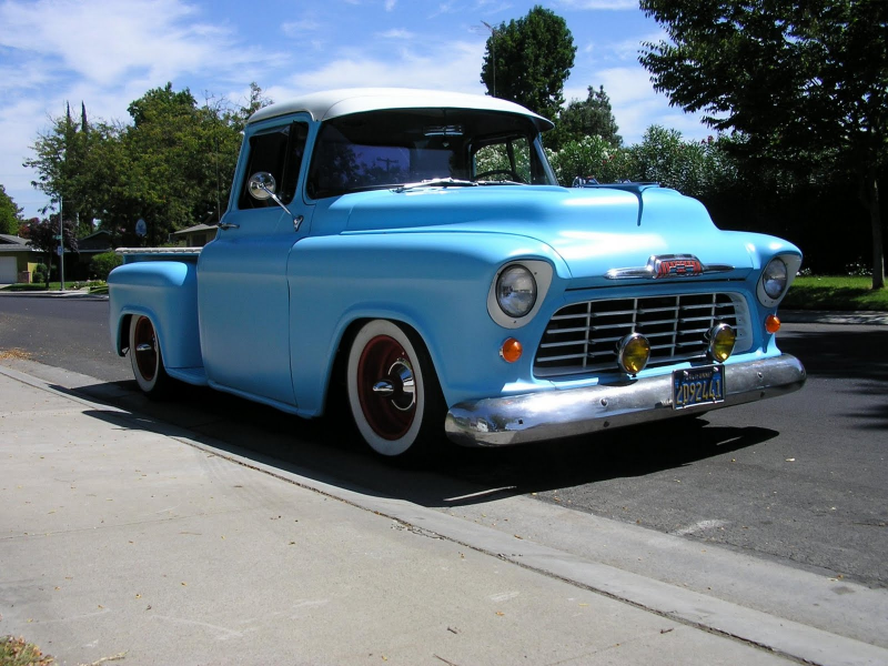 1955 chevrolet cameo pickup hotrod picture 3