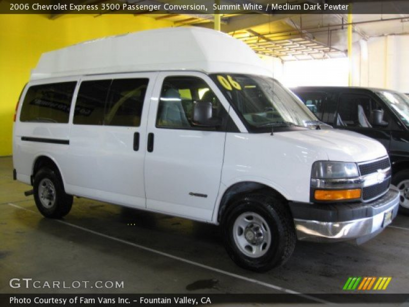 Summit White 2006 Chevrolet Express 3500 Passenger Conversion with ...
