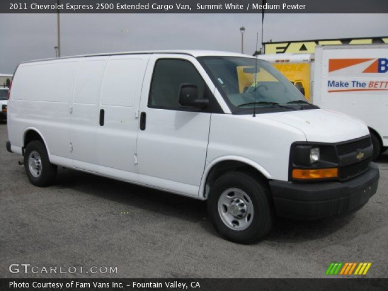 2011 Chevrolet Express 2500 Extended Cargo Van in Summit White. Click ...