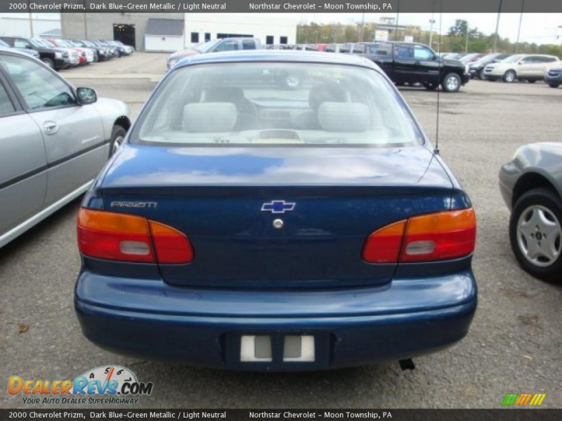 2000 Chevrolet Prizm Dark Blue-Green Metallic / Light Neutral Photo #3