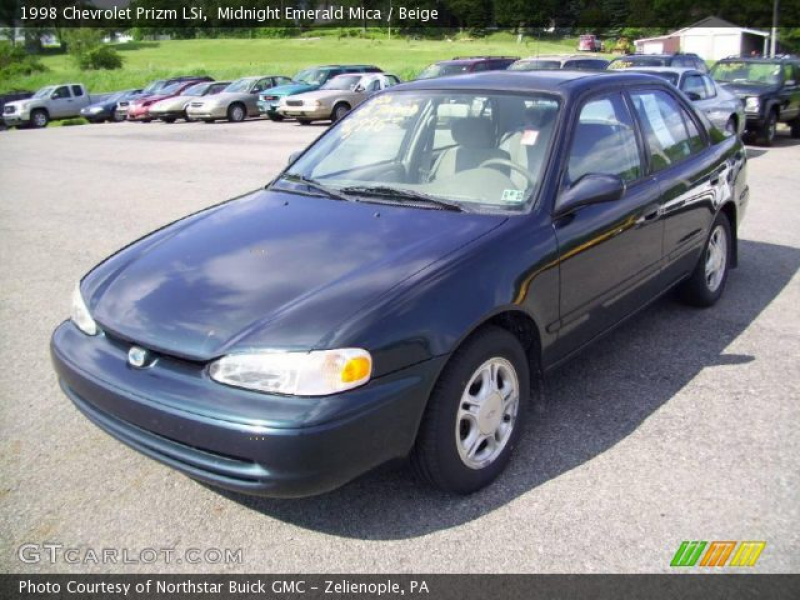 1998 Chevrolet Prizm LSi in Midnight Emerald Mica. Click to see large ...