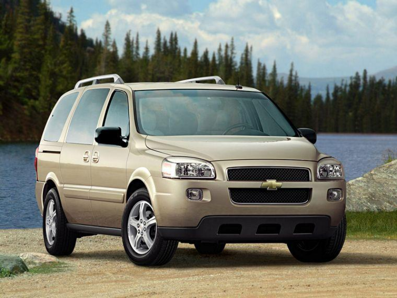 Front Right Tan 2007 Chevrolet Uplander SUV Picture