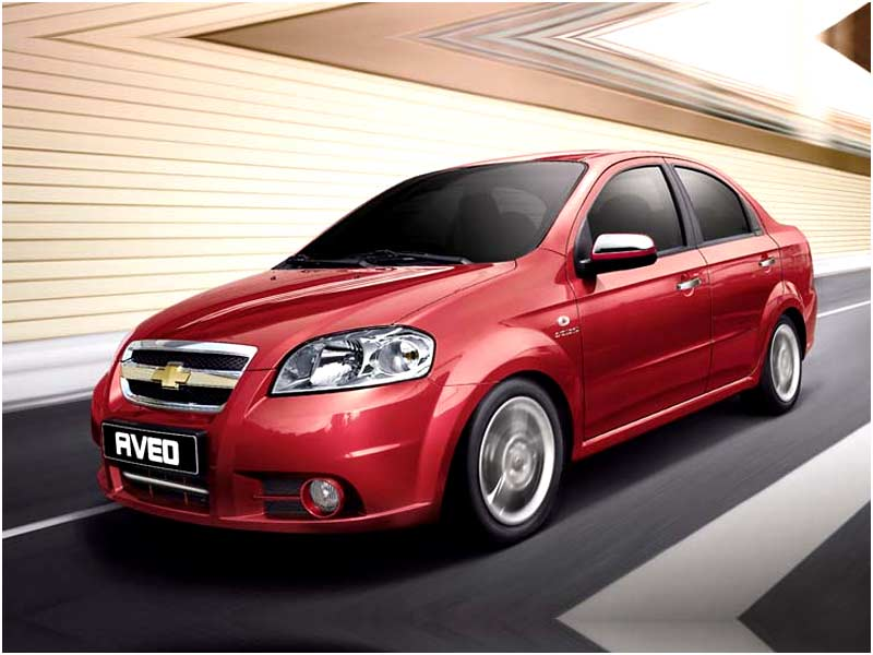 Chevrolet Aveo red color 4 doors sedan car picture, this Aveo comes ...