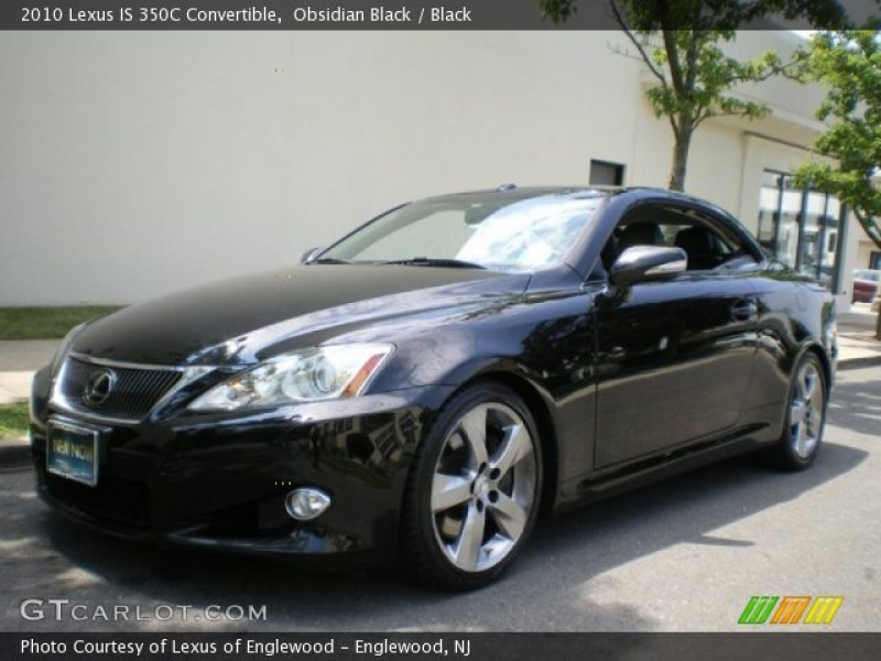 2010 Lexus IS 350C Convertible in Obsidian Black. Click to see large ...