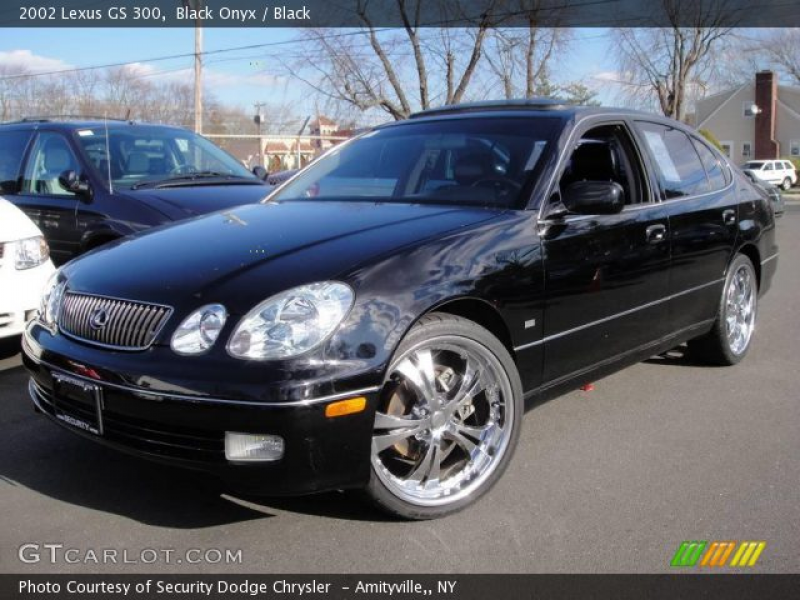 2002 Lexus GS 300 in Black Onyx. Click to see large photo.
