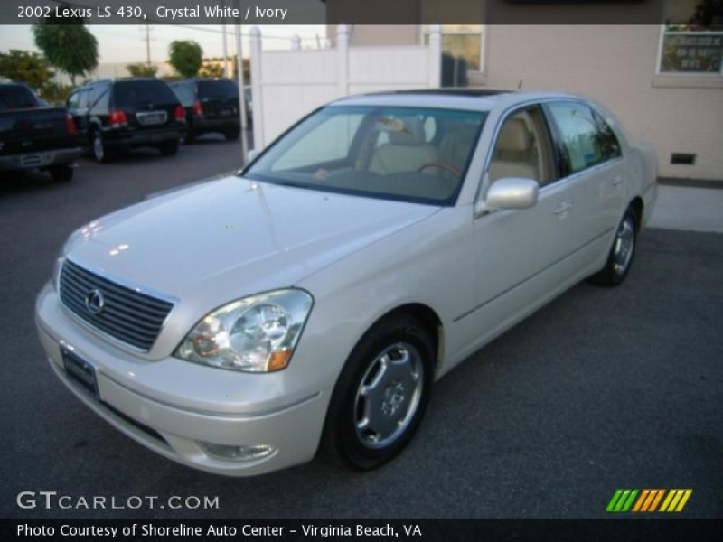 2002 Lexus LS 430 in Crystal White. Click to see large photo.