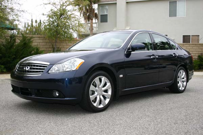 2006 Infiniti M45 in Twilight Blue with Graphite Leather and Rosewood ...