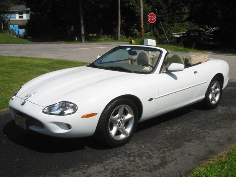 Love going with my baby in our Jaguar XK8