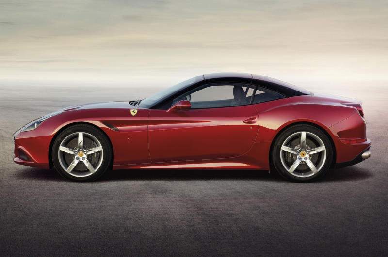 2015 Ferrari California T Side View With Roof Up