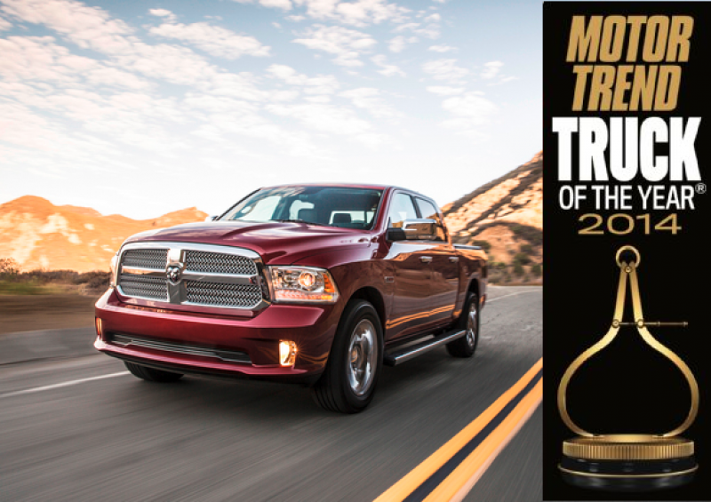 The 2014 Ram 1500 is the only pickup to win Truck of the Year for two ...