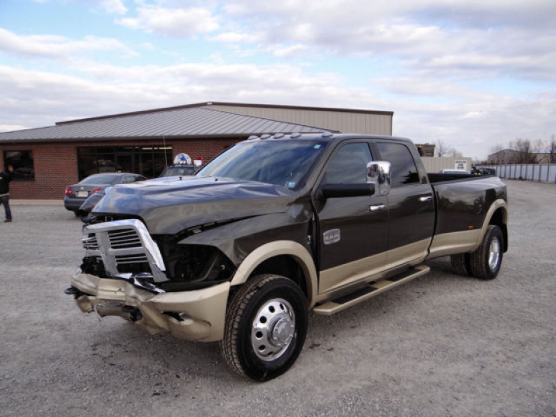 Salvage Repairable, Dodge Laramie Limited 3500 Dually 4x4, Loaded, 17k ...