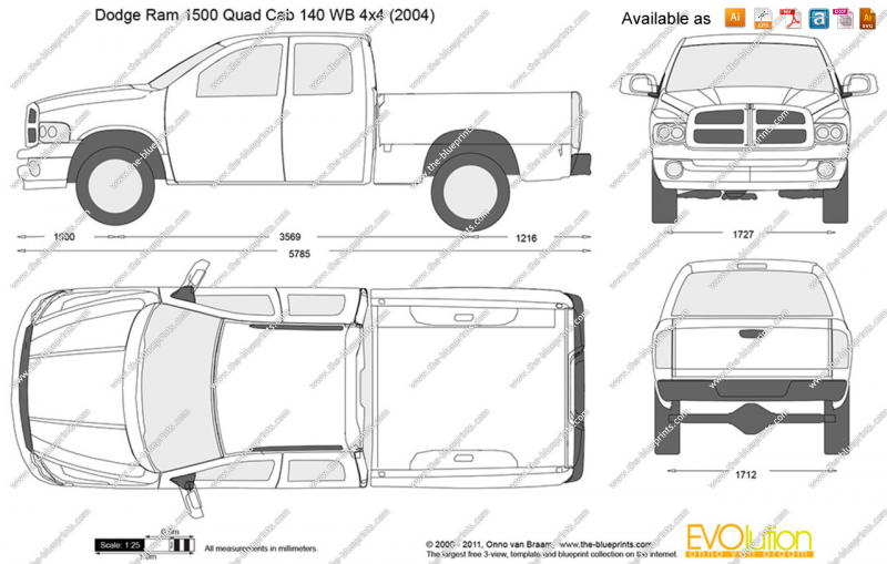 Dodge Ram 1500 Quad Cab 140 WB 4x4 2002