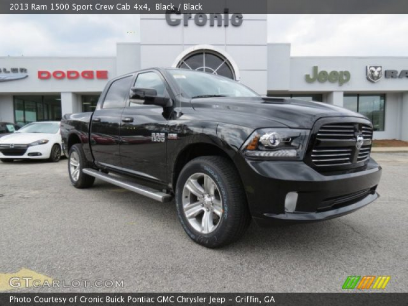 2013 Ram 1500 Sport Crew Cab 4x4 in Black. Click to see large photo.