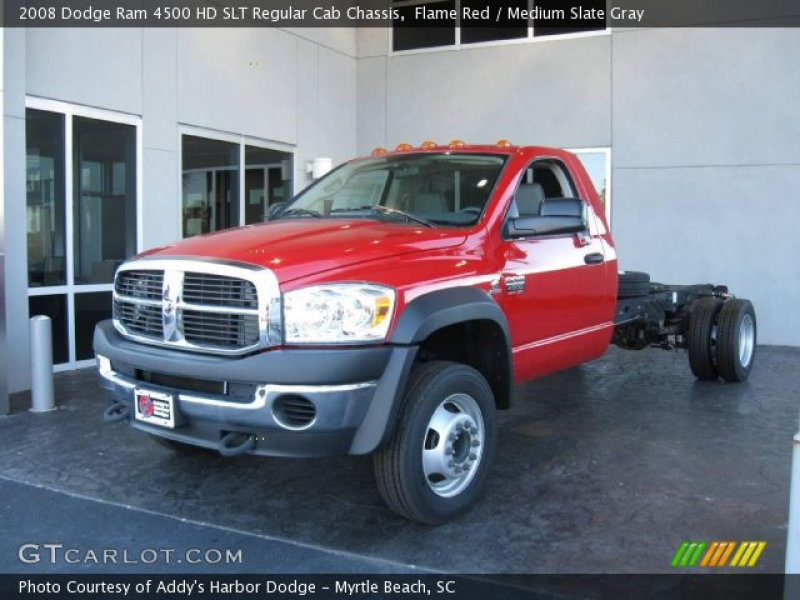 2008 Dodge Ram 4500 HD SLT Regular Cab Chassis in Flame Red. Click to ...