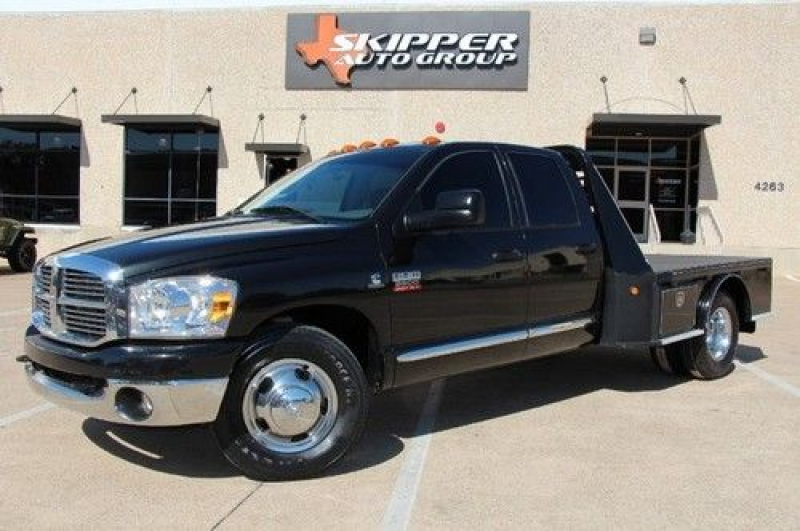 09 DODGE RAM 3500 DIESEL DUALLY 2WD FLAT BED SLT BRAND NEW TIRES, US $ ...