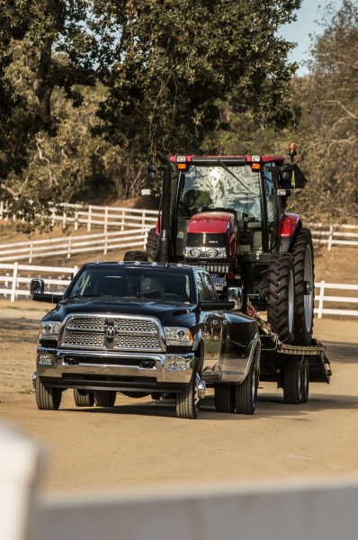 2014 Ram 3500 Heavy Duty Dualie Laramie Front View Towing
