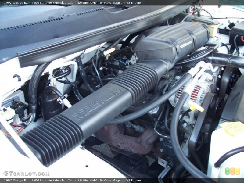 ... Valve Magnum V8 Engine on the 1997 Dodge Ram 2500 Laramie Extended Cab