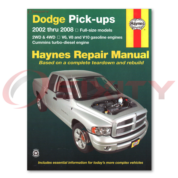 Dodge Ram 1500 Haynes Repair Manual Sport TRX4 ST SXT WS SLT Laramie ...