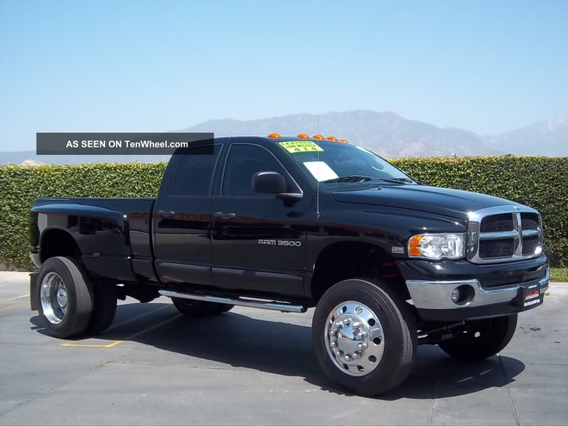2004 Dodge Ram 3500 4x4 Dually With 22. 5 Semi Wheels And Tires ...