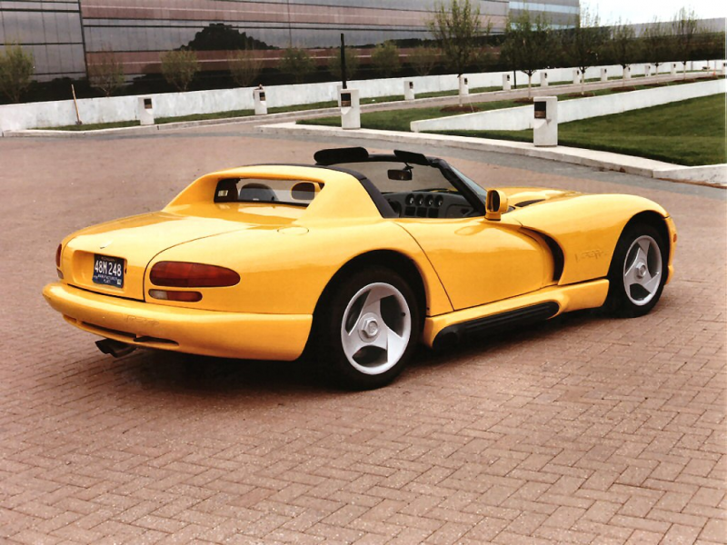 1997 Dodge Viper RT 10 at the Chrysler Technology Center Yellow rvr