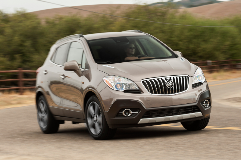 2014 Buick Encore Premium Fwd Three Quarters In Motion Front View
