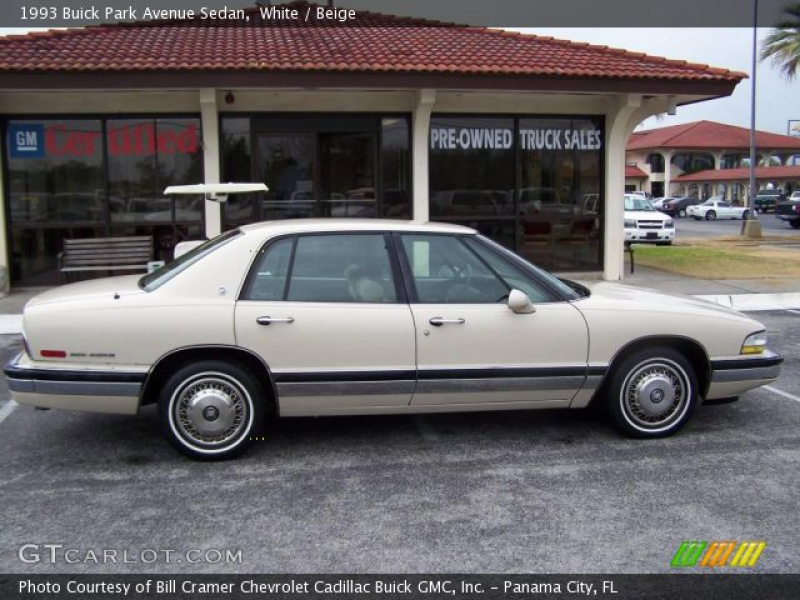 1993 Buick Park Avenue Sedan in White. Click to see large photo.