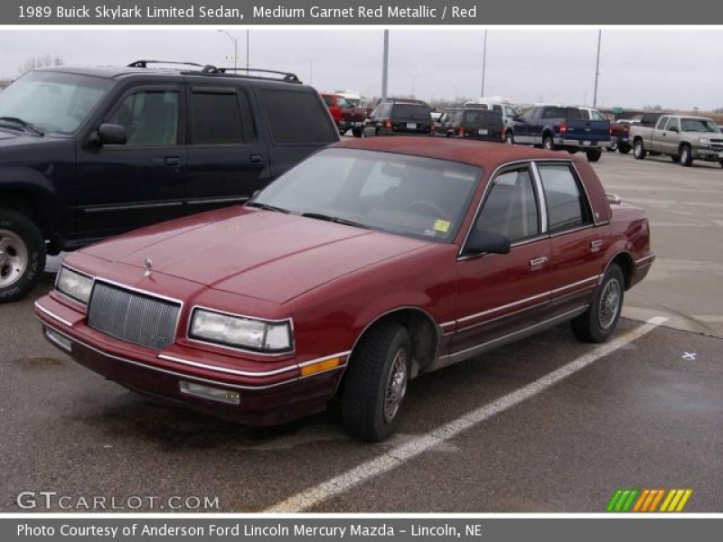 1989 Buick Skylark Limited Sedan in Medium Garnet Red Metallic. Click ...
