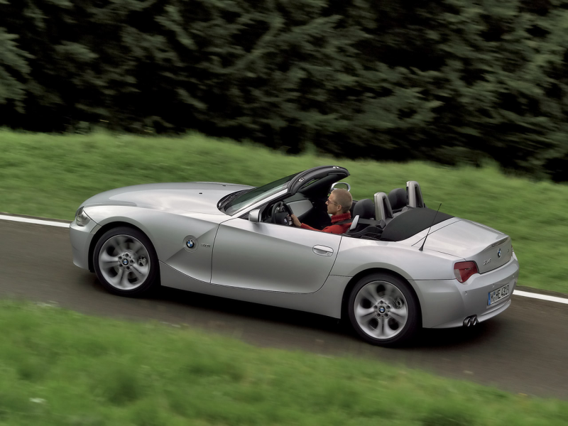 2006 BMW Z4 M Roadster - Silver - Rear Angle - Speed - 1280x960 ...