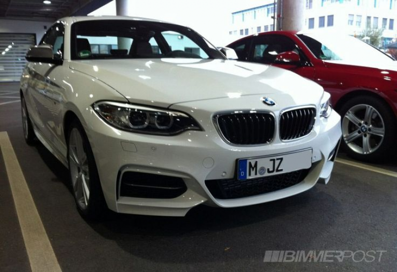 White BMW M235 Coupe