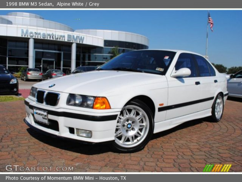 1998 BMW M3 Sedan in Alpine White. Click to see large photo.