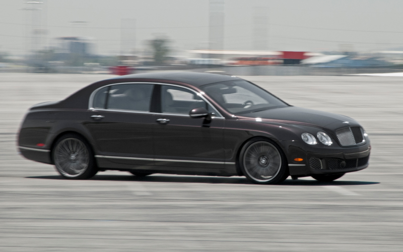 2012 Bentley Continental Flying Spur Speed Front View In Motion