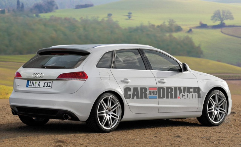 2012 Audi A3 Sportback (artist's rendering)