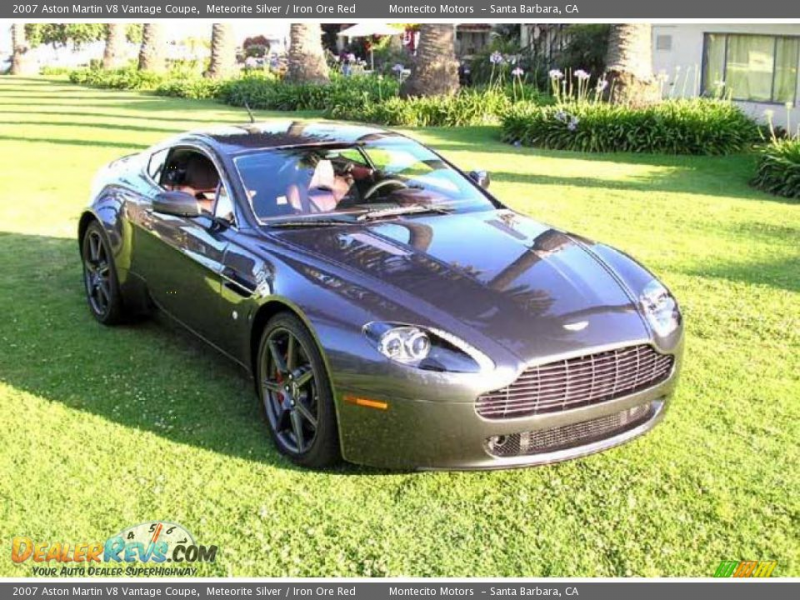 2007 Aston Martin V8 Vantage Coupe Meteorite Silver / Iron Ore Red ...