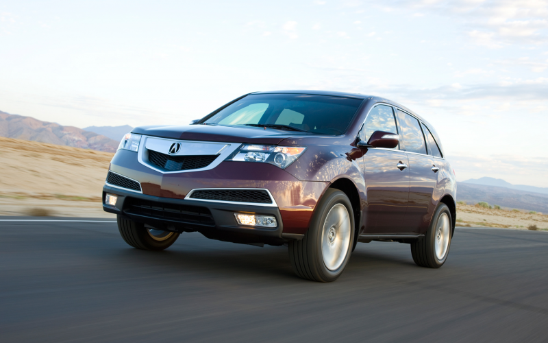 2012 Acura MDX Front Three Quarters In Motion 2