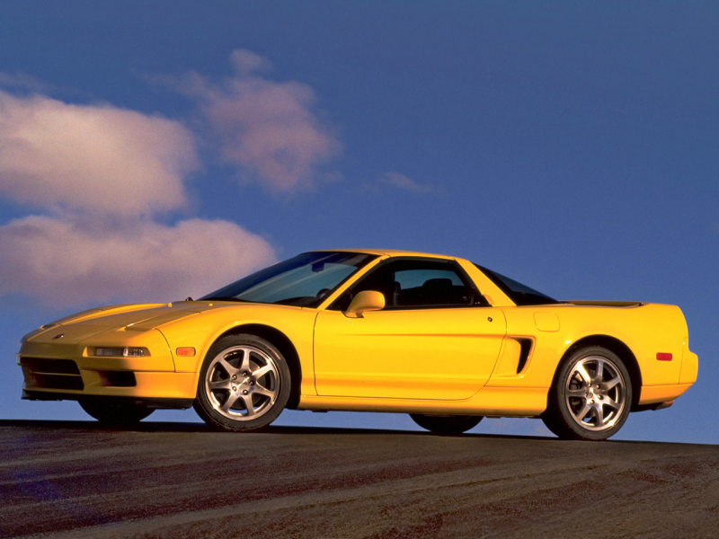 2000 Acura NSX--Yellow--Side--1280x960