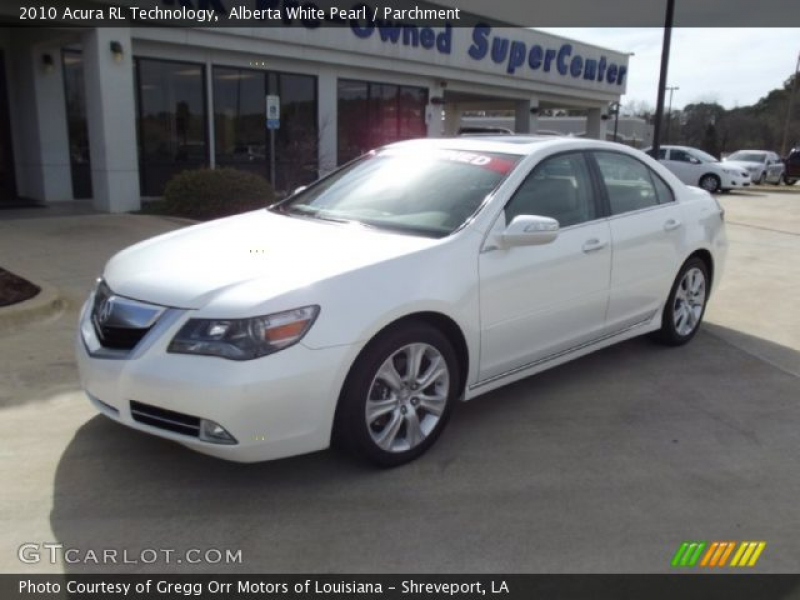 2010 Acura RL Technology in Alberta White Pearl. Click to see large ...
